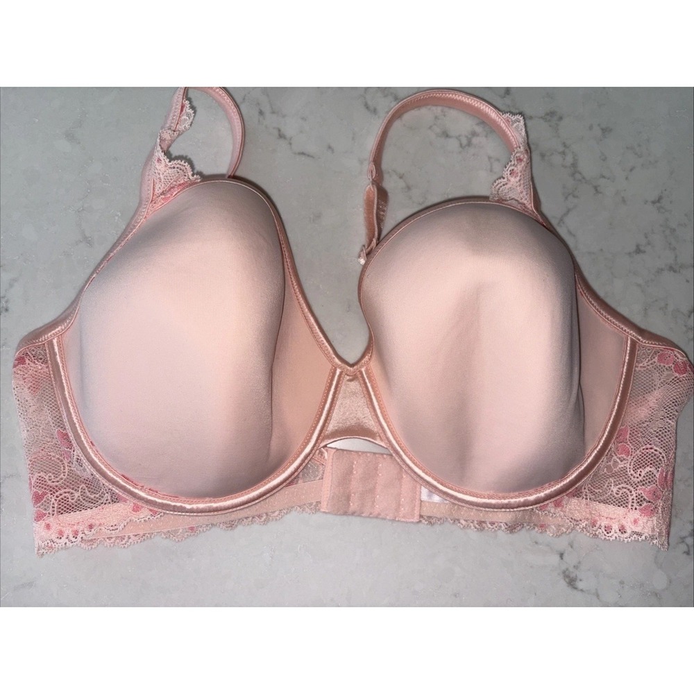 Victoria's‎ Secret Angels Bra Women's 38DD Pink Lace Lightly Lined Demi